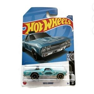 Hot Wheels '68 EL CAMINO- Turquoise Blue-Pin Strip-#196/250